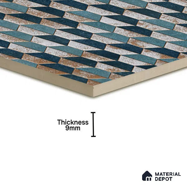 Geometric Wall & Floor Tile TL 07237 Alpi 4001 Granula 1 ft x 1 ft Ceramic Matte Finish - 9 mm  | 2 mm Spacer is Mandatory | Please Expect a Slight Variation of Pattern (Sample)